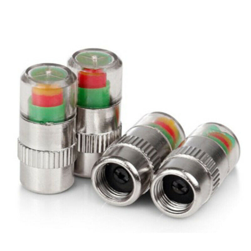 Automotive Alert Tire Pressure Cap Valve Nozzle Tire Pressure Gauge MonitorBDAU
