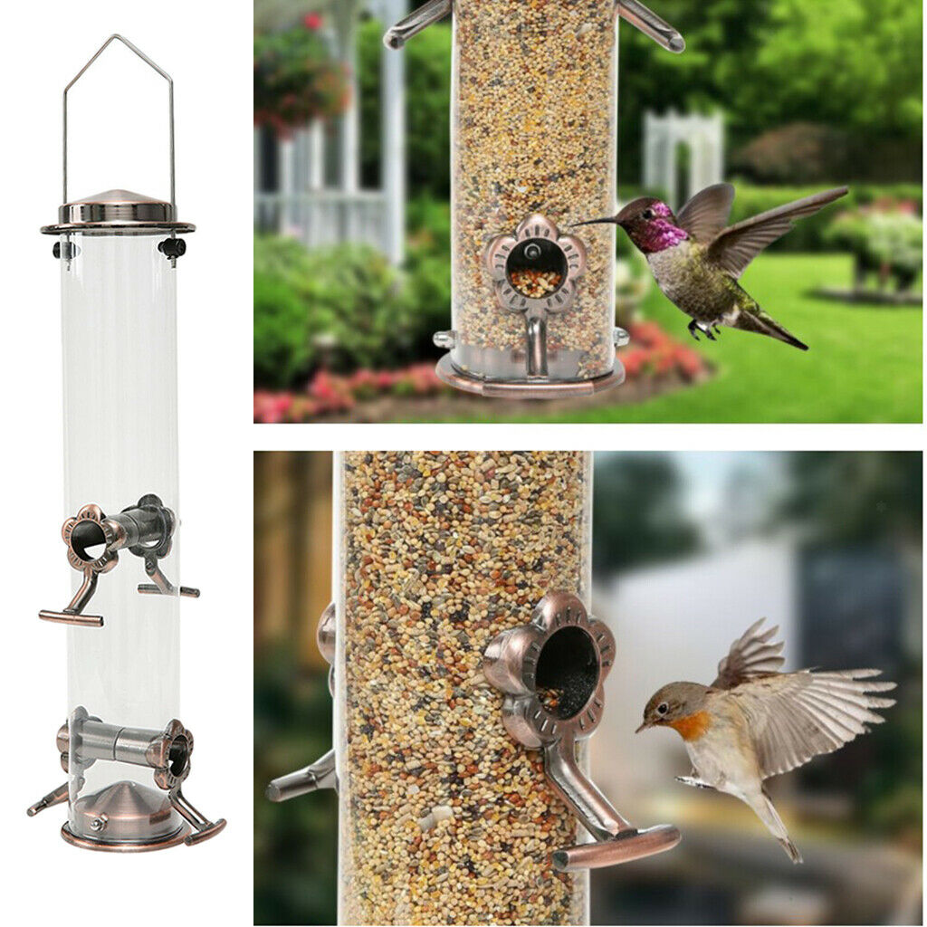Wild Bird Feeder Nuts Food Dispenser Holder for Outside Yard Garden Hangings