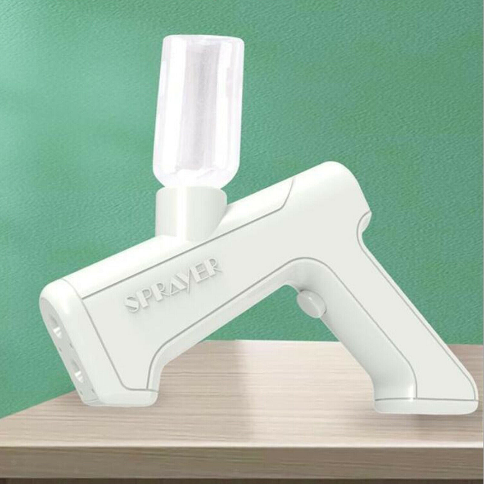 1pc Handheld Fogger Blue Light Plastic 250ml Atomizing Sprayer Rechargeable