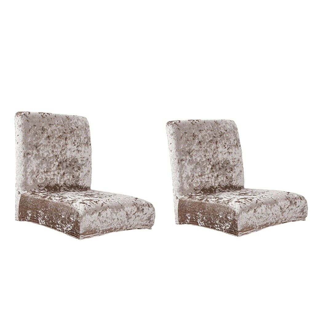 2pcs Spandex Low Short Back Chair Seat Protector Wedding Banquet Hotel Decor