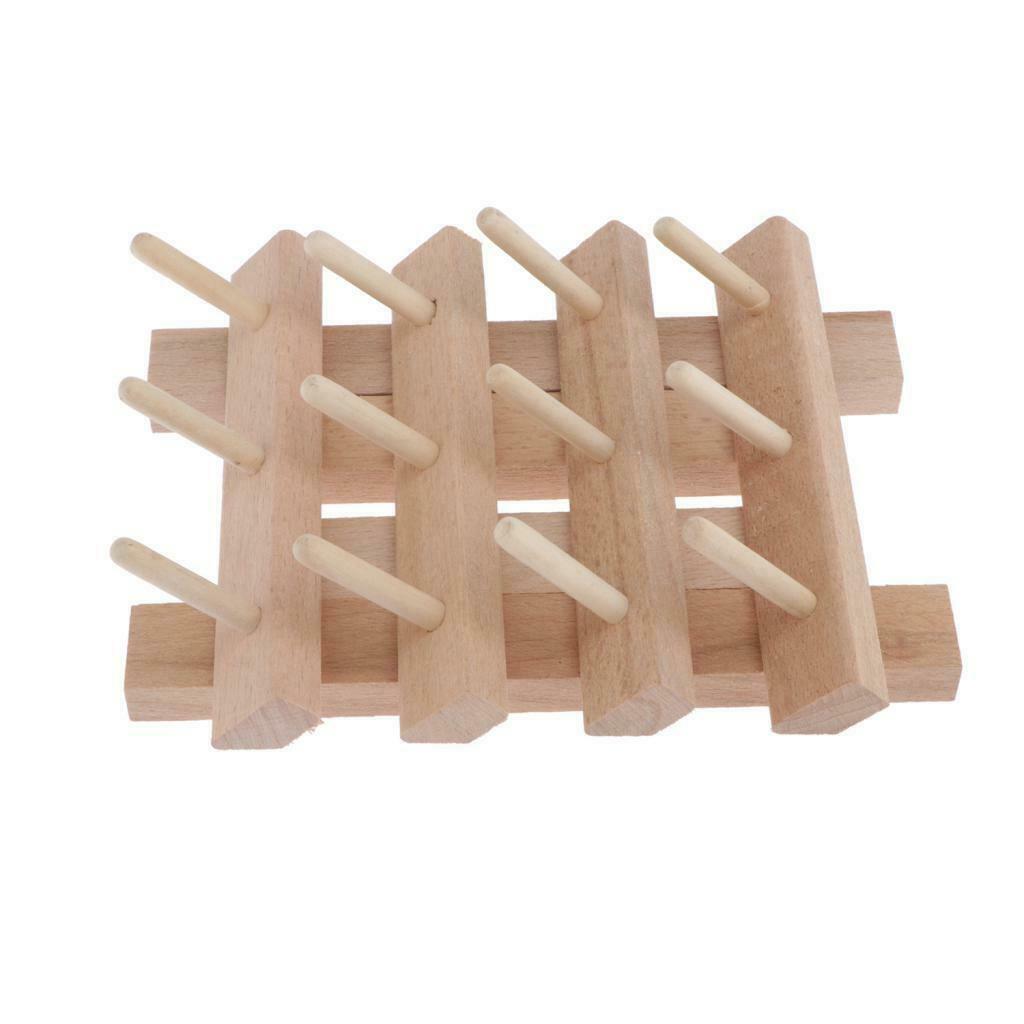 Wooden Thread Rack 12Spool-Organise All Your Threads for Embroidery Quilting