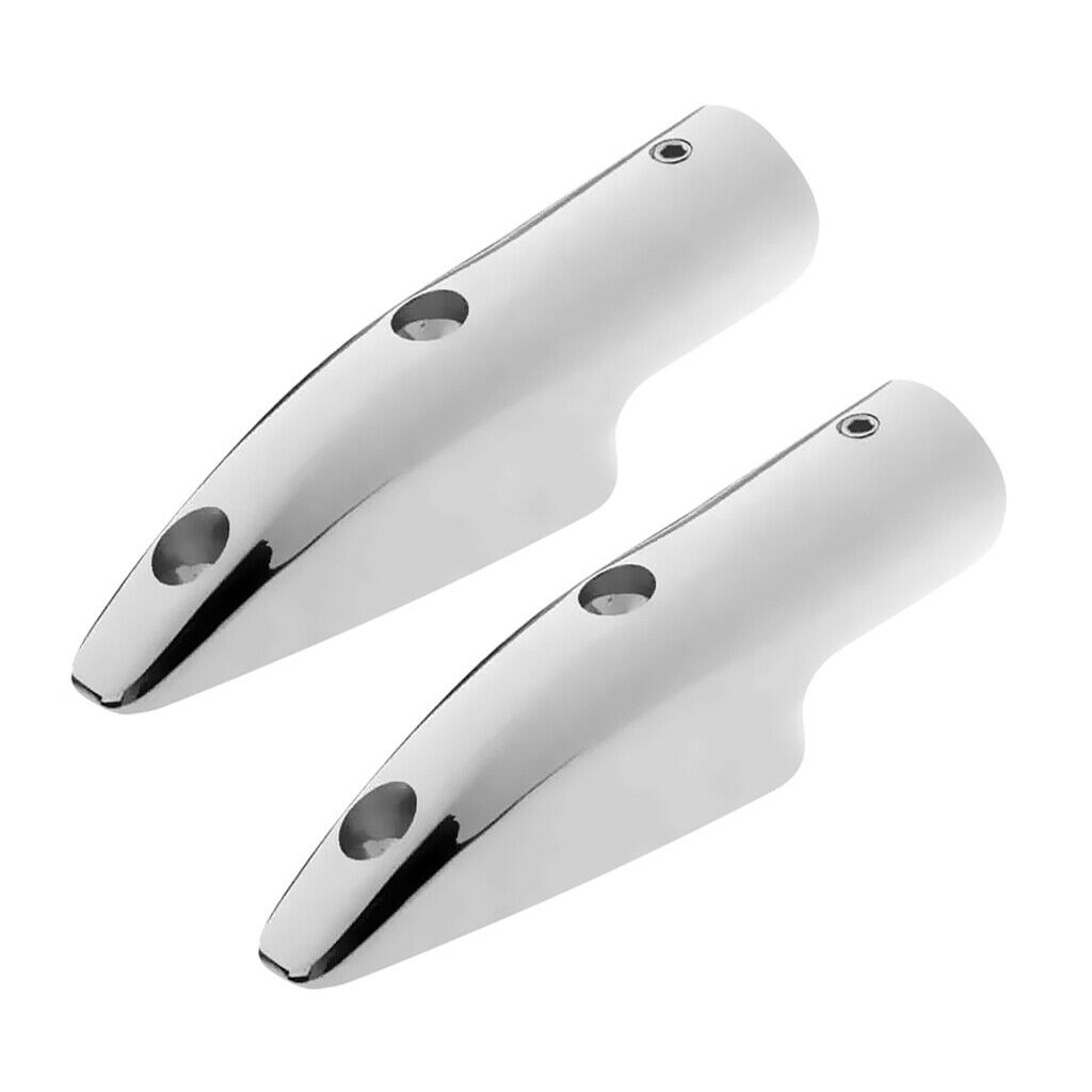 2pcs/set 22mm 316 Stainless Steel Boat Hand Rail End Rail Fittings