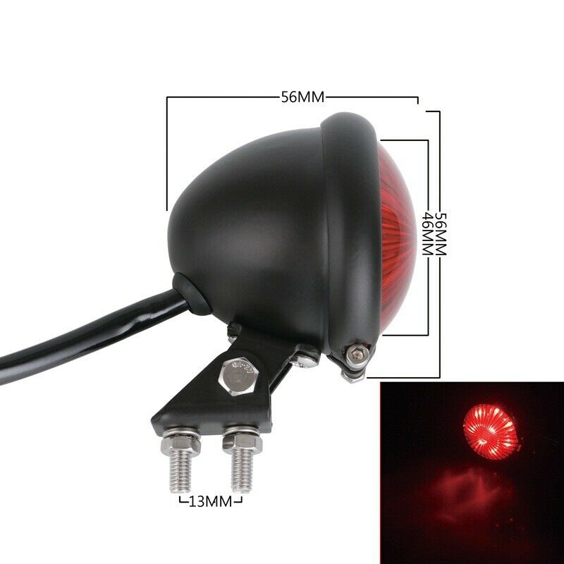 Motorcycle LED12V Adjustable Stop Tail Light Motorbike Brake Rear Lamp Taillight