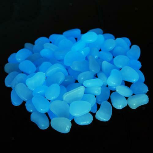 100 Man Made Stone Pebbles Glow In Dark For Catwalk