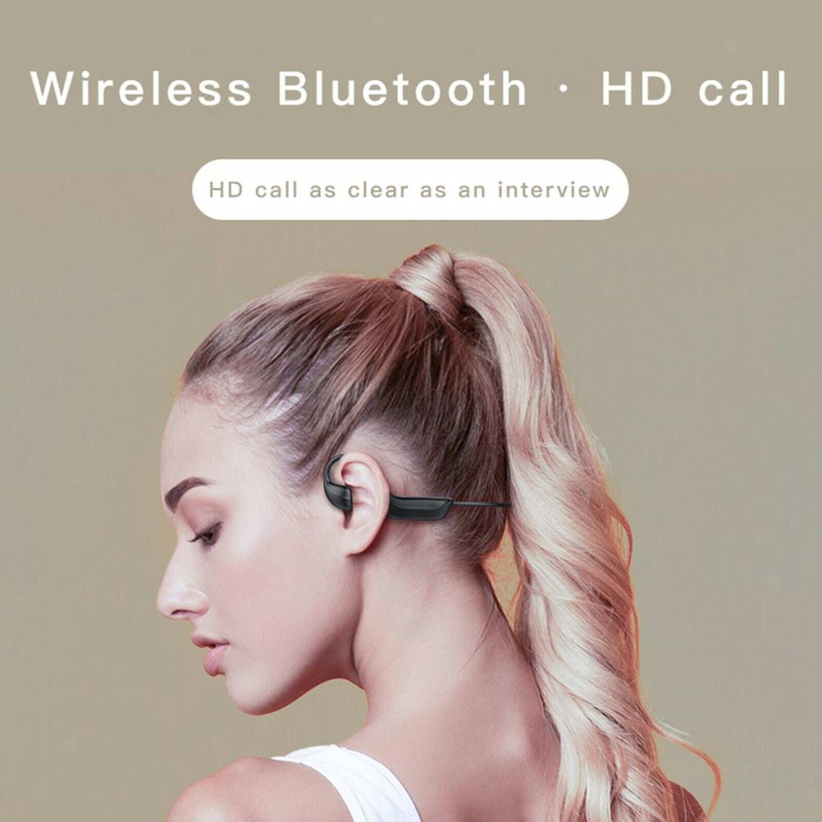Open Ear Bone Conduction Headphones Bluetooth 5.1 for Gym Sports Fitness