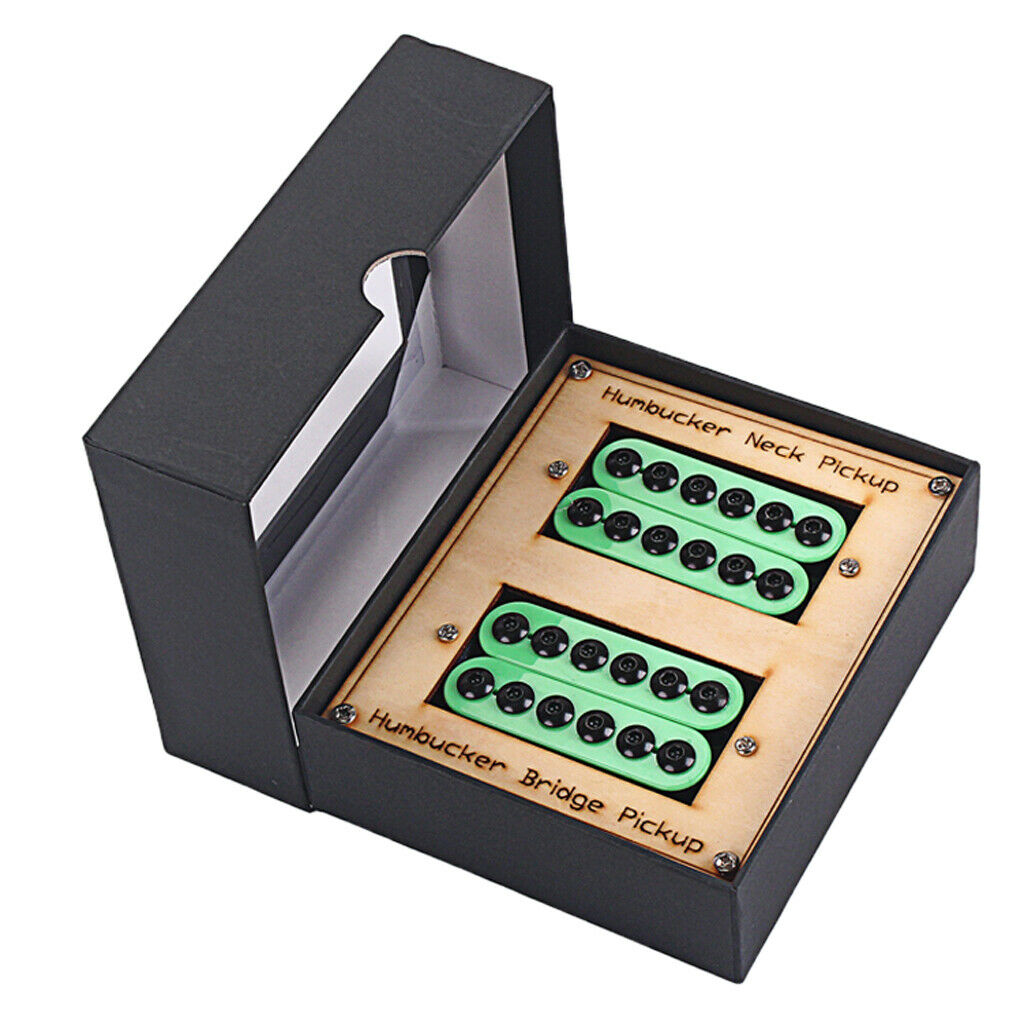 Green Double Coil  Pickup Neck&Bridge for  LP Electric Guitar