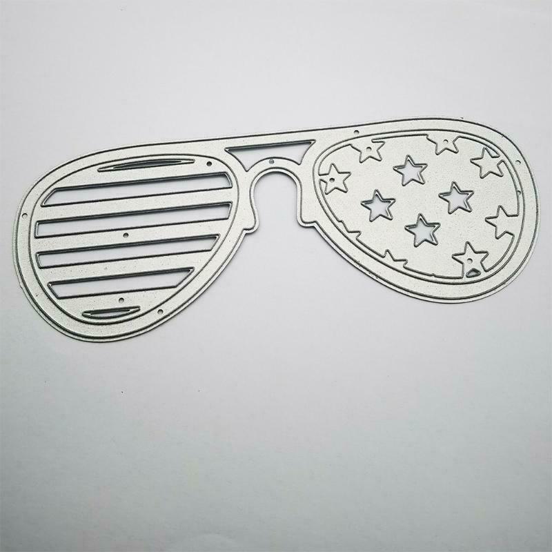 Eyeglasses Metal Cutting Dies Stencil DIY Scrapbooking Album Paper Card Template