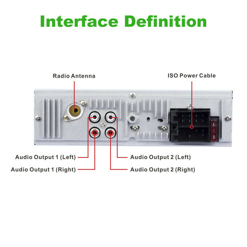 Car Stereo MP3 Hands-free Call Audio Player Color Version Steering Wheel Control