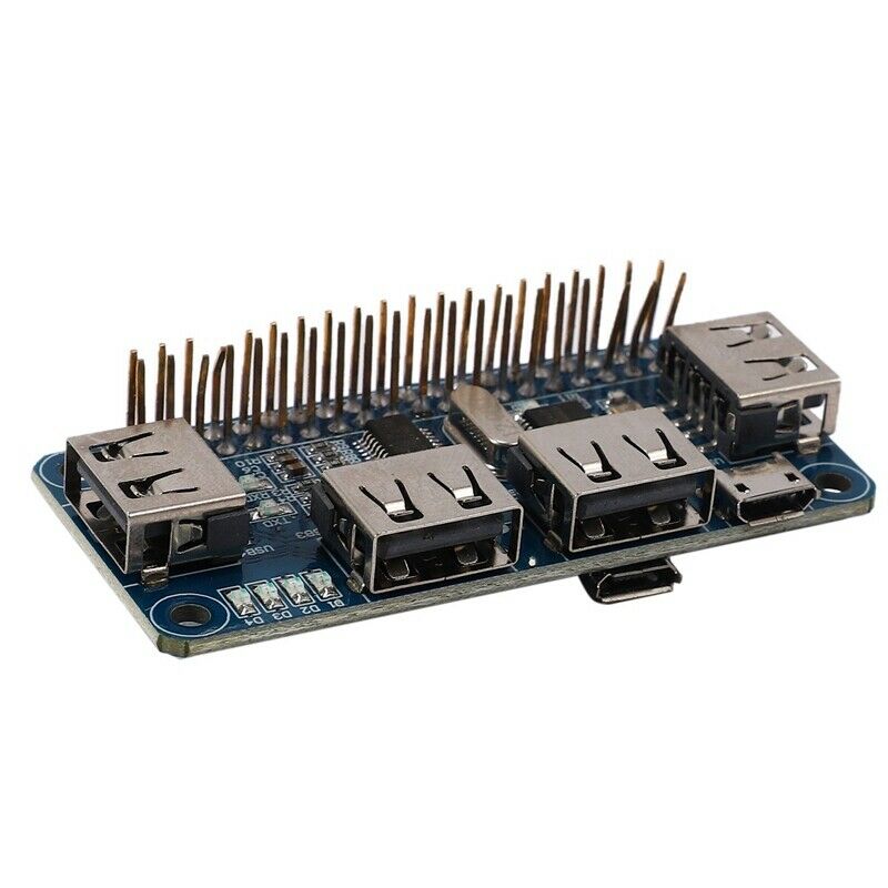 4 Ports USB HUB HAT For Raspberry Pi 3 / 2 / Zero W Extension Board USB To UARQ2