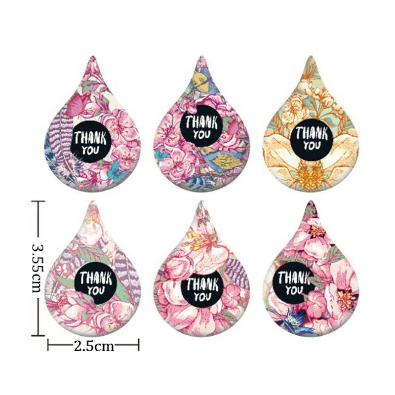 500Pcs Thank You Stickers Business  Wedding Gift Craft Box Envelope Label.l8