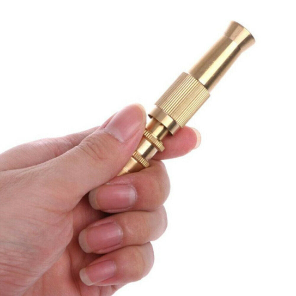 Adjustable Garden Irrigation Spray Gun Brass Sprinkler 1/2 Garden Hose Water Gun