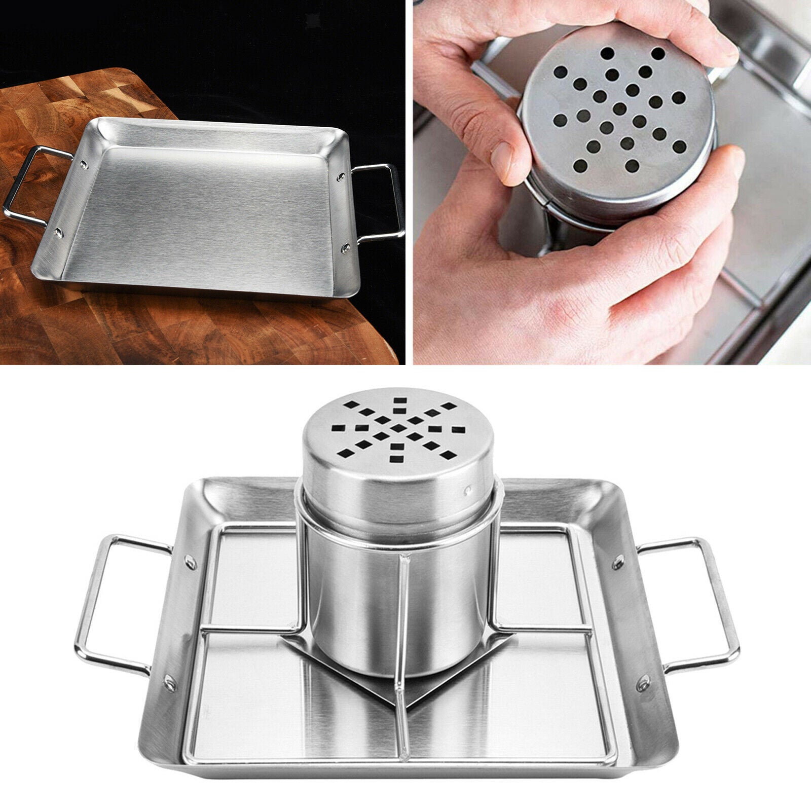 Barbecue Pan Chicken Roaster Stand Dishwasher Safe BBQ Accessories for Grill