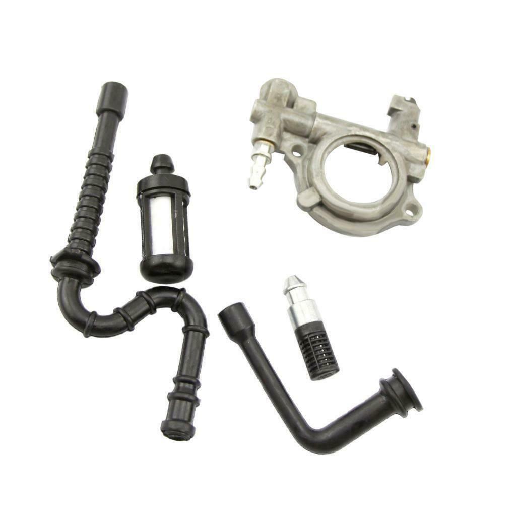 Metal Oil Fuel Line Filter Kit Oil Pump Replacement for STIHL MS240 MS260