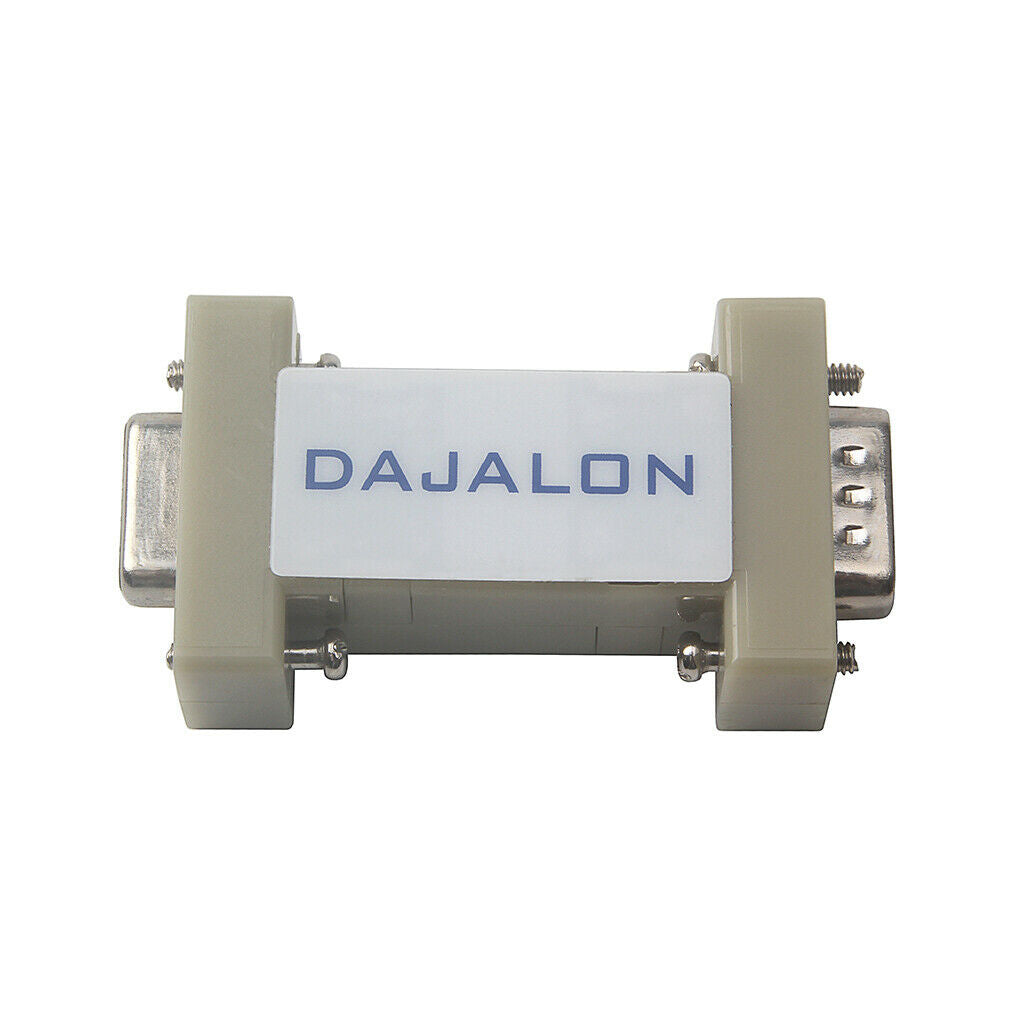 RS232 Male to 232 Female Serial Port Communication Converter Adapter white