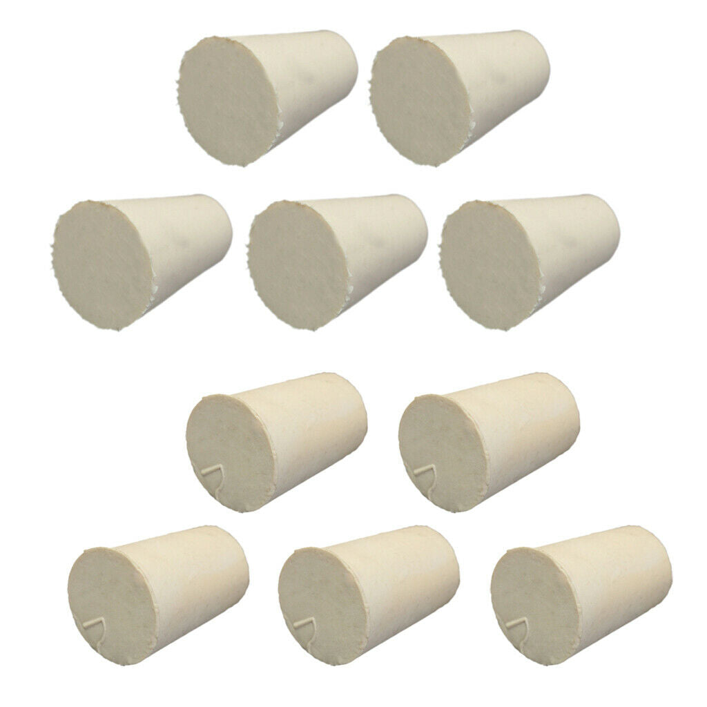 10pcs Lab Spare Parts Flask Test Tube Spigot Container Bottle Rubber Plug