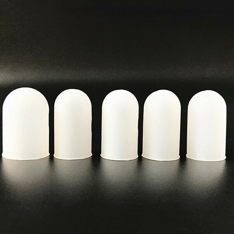 5pcs Silicone Fingers Cover Cap Fingertip Protector Insulation Finger GuardA KX