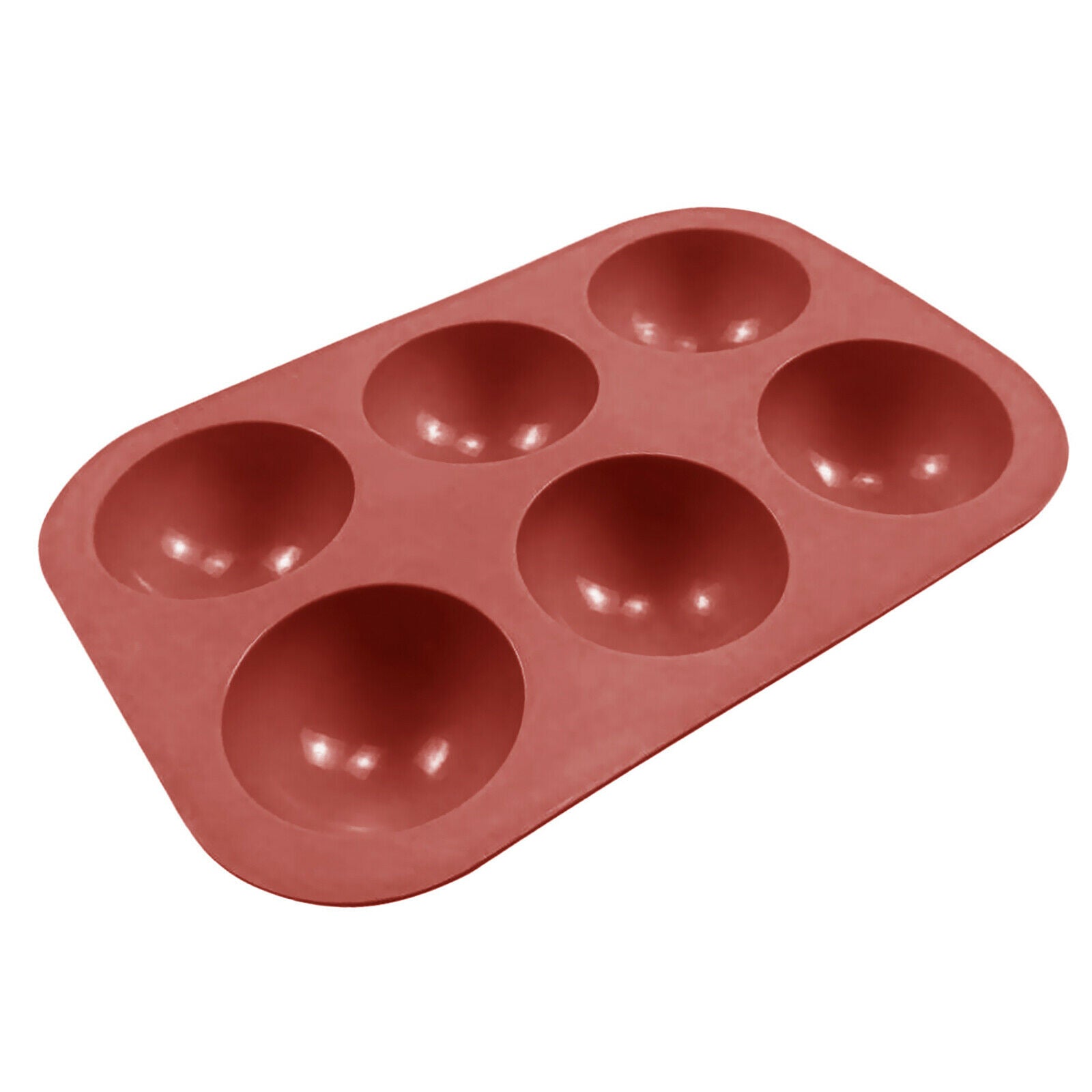 Half Ball 2" 6 Cell Silicone Chocolate Mold Sphere Muffin Cake Baking Mold