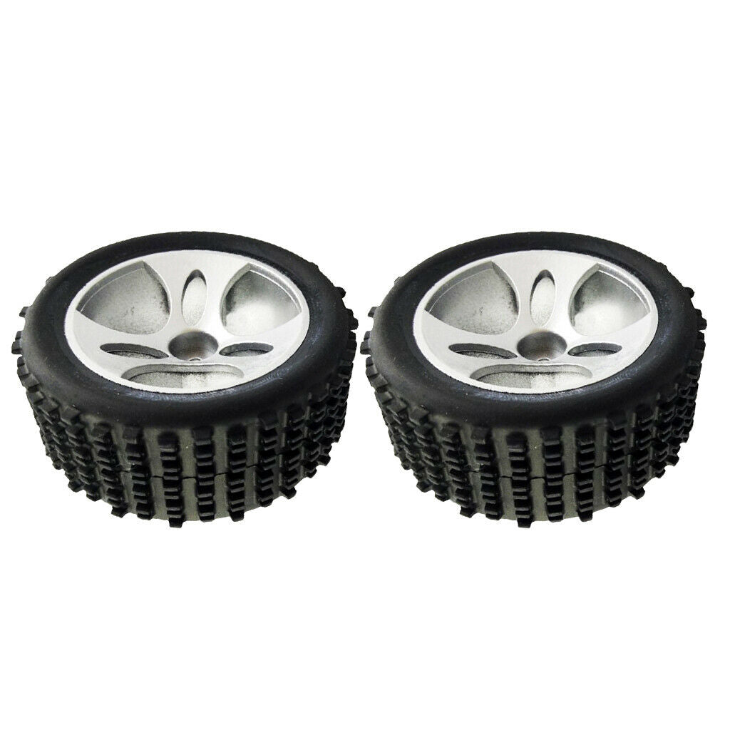 2x 1:18 Scale Plastic Tire Tyres for Wltoys A959 RC Climbing Truck Body Accs