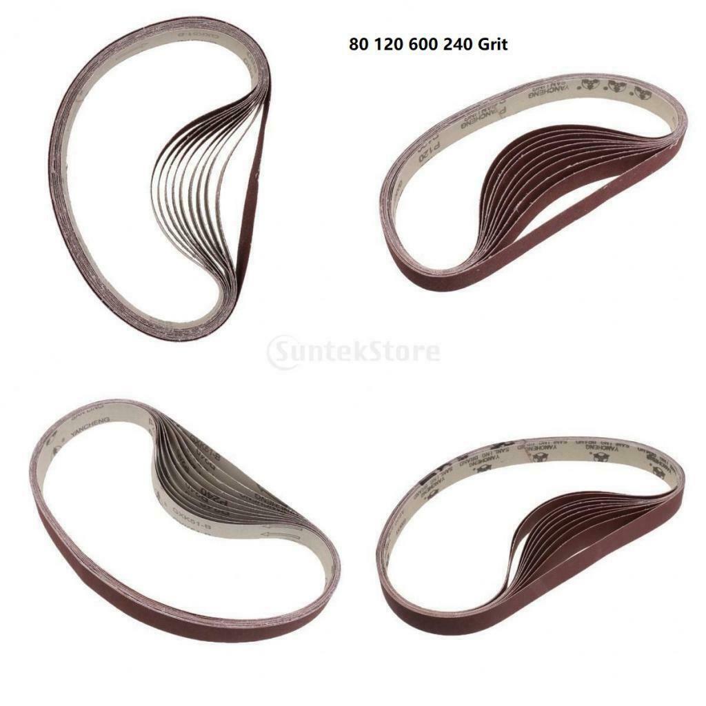 40x 80 120 600 240 Grit 1x30" Sanding Belts For Portable Strip Belt Sander