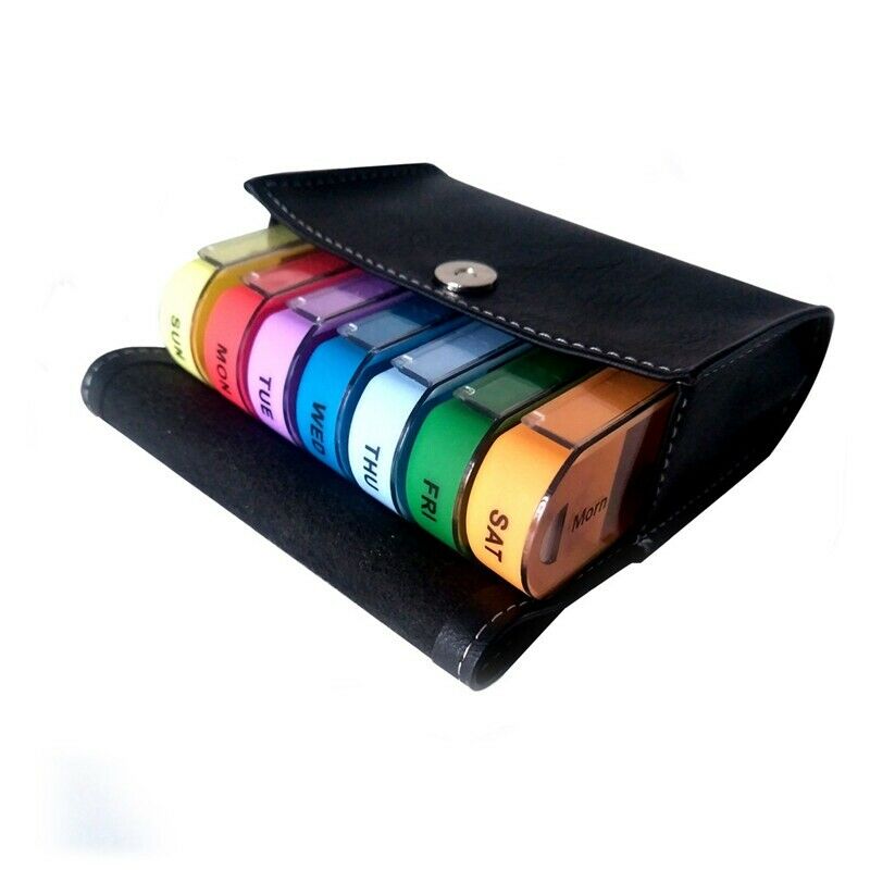 Travel Organizer Wallet Case Pill Box Dispenser Medicine Pill Box Pill