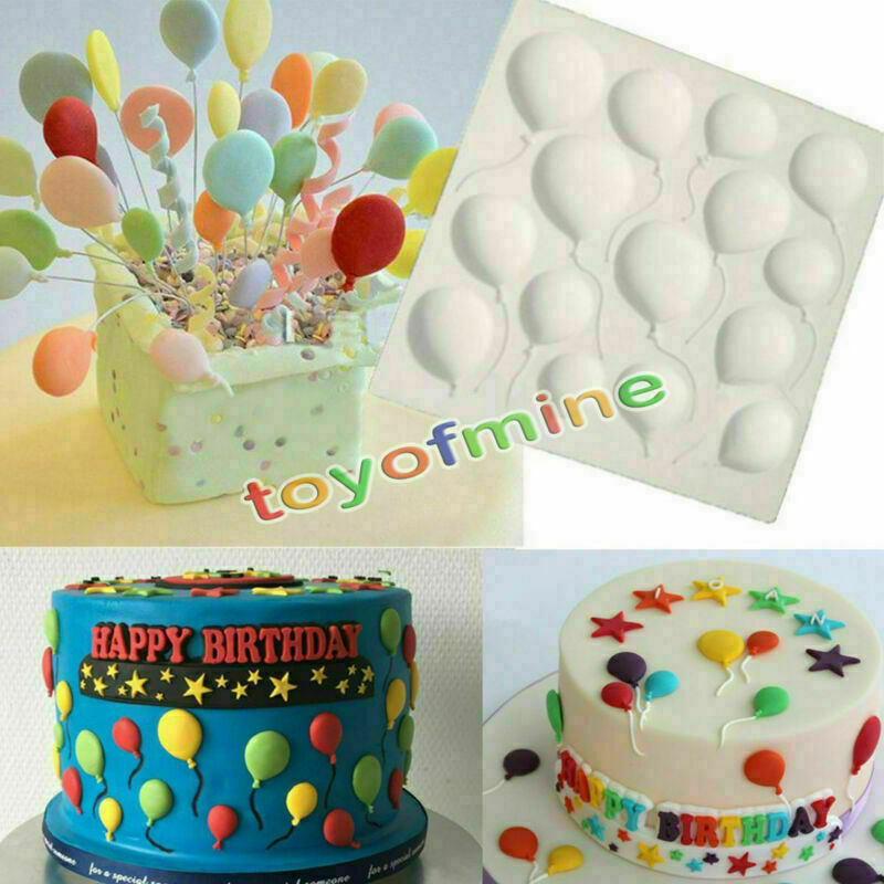Silicone Balloons Fondant Cake Decorating Sugarcraft Chocolate Mold Baking Tool