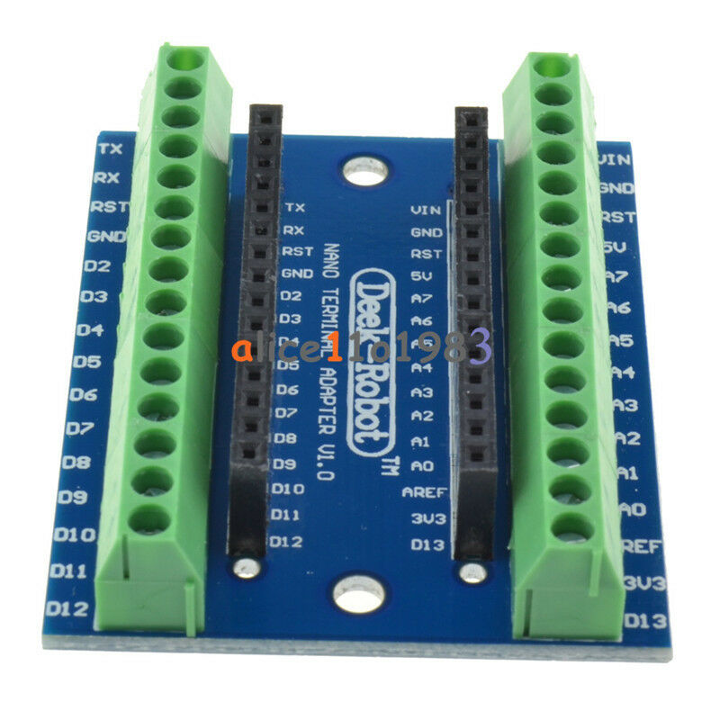 2Pcs ATMEGA328P-AU Nano V3.0 AVR Module Nano Terminal Adapter Board For Arduino