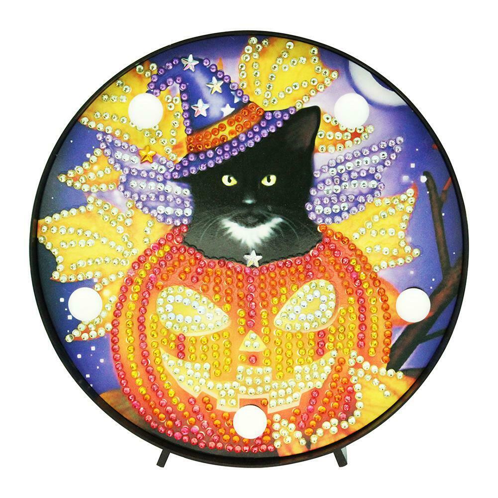 LED Lamp DIY Diamond Painting Special-shaped Partial Drills Halloween Decor @