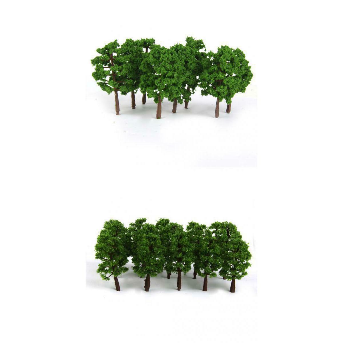 40x Greenery Tree Models 1/150 N Scale Layout Train Railway Scenery Building