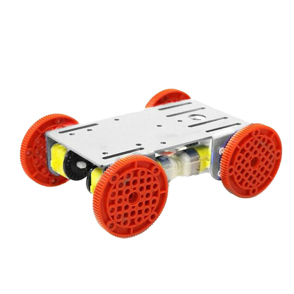4 Wheel RC Smart Robot Car Chassis Kit, Aluminum Alloy Robotic Car Platform with