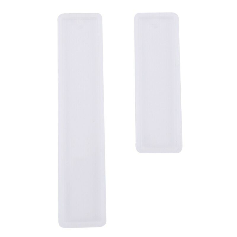 2 Pcs/Set Rectangle Silicone Bookmark Mold, DIY Bookmark Mould Making Epoxy ReE5