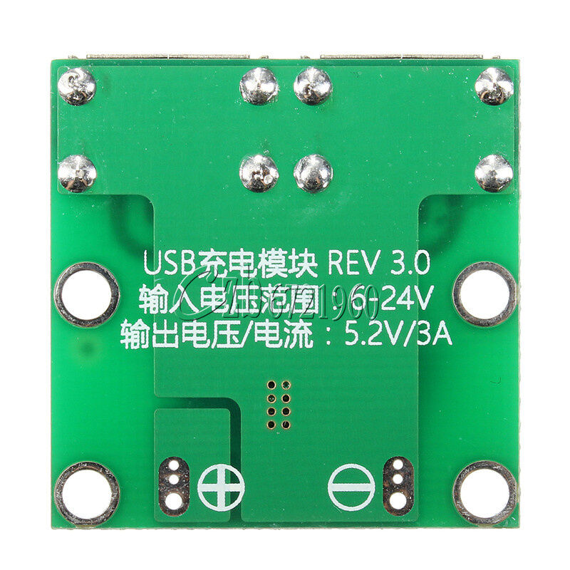 9V/12V/24V to 5V DC-DC Step Down Charger Power Module Dual USB Voltage Board