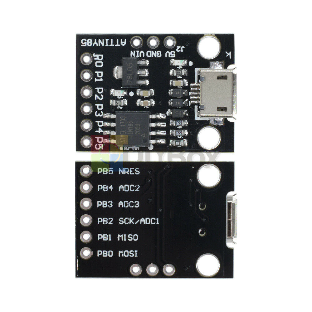 ATTINY85 Micro USB Development Board Compatible for Arduino Digispark