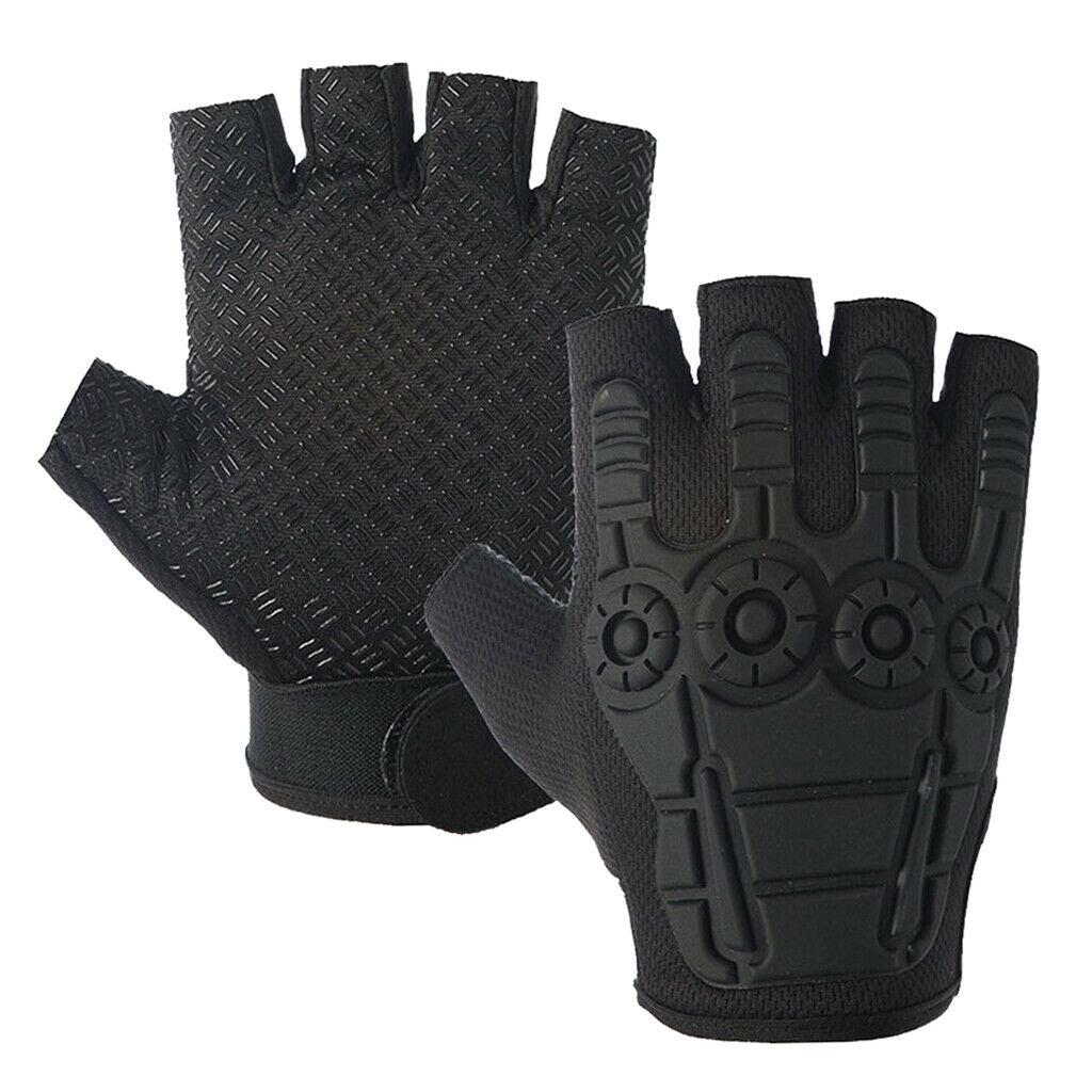 Cycling Gloves Fingerless Fishing Half Finger Glove Outdoor Fingers Protector