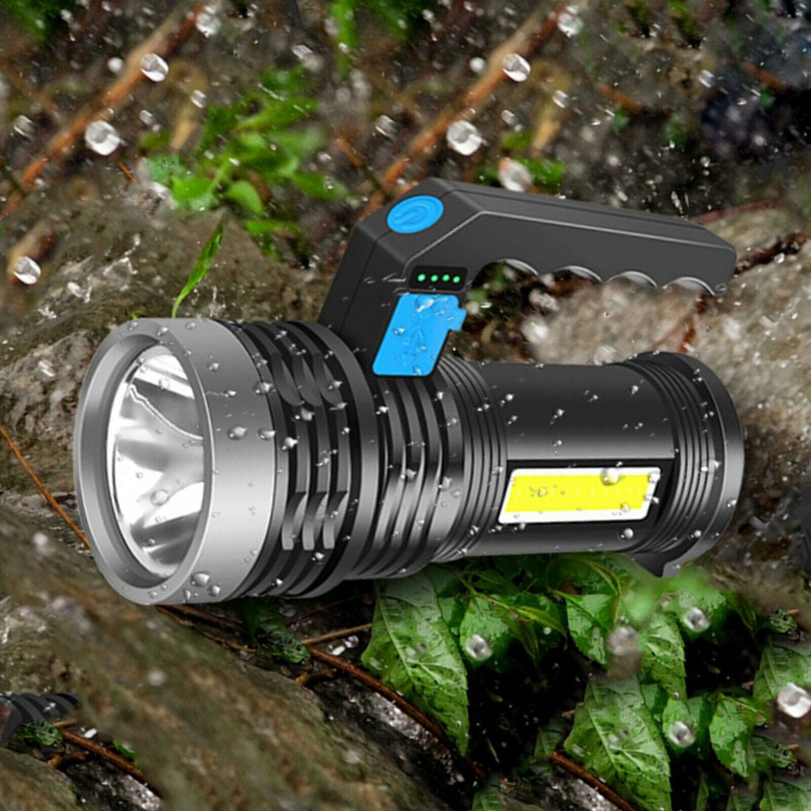 Torch Portable LED Spotlight Floodlight Rechargeable Flashlight for Mining