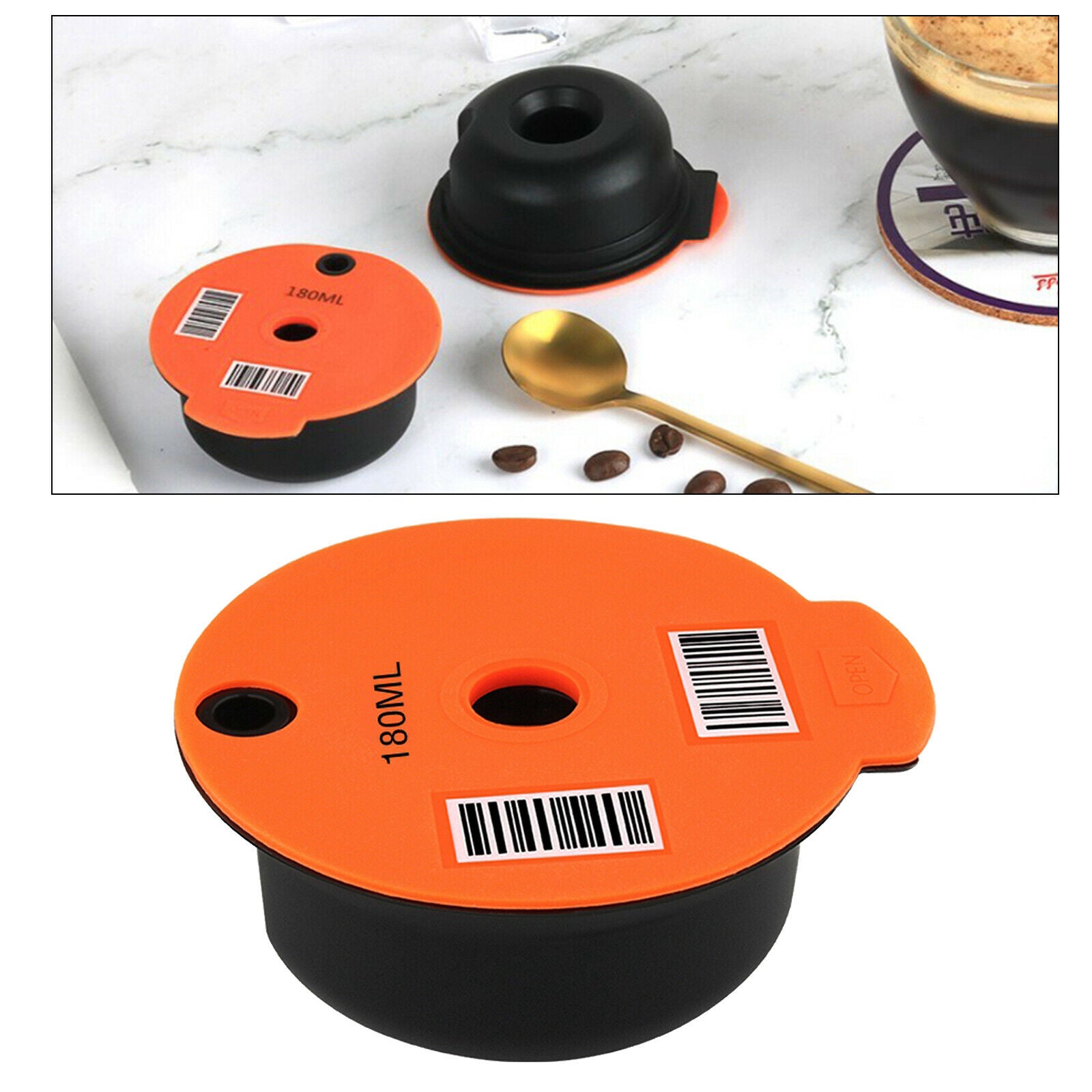 Washable Reusable Coffee Capsule Pod for Bosch   Coffee Maker 180ml