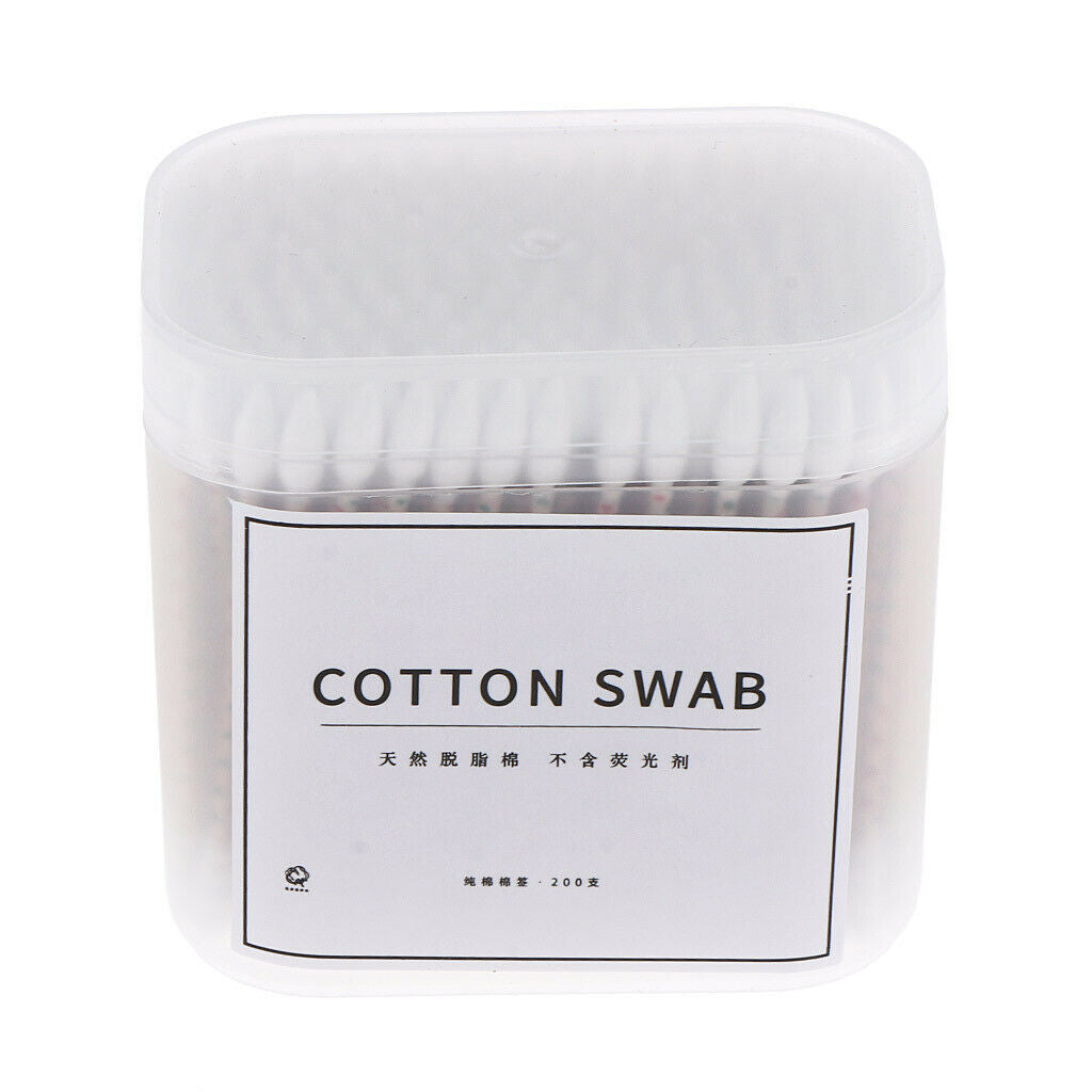 200x Cosmetic Cotton Swabs Cleaning Pads Makeup Applicator Tools 77 x 6 mm