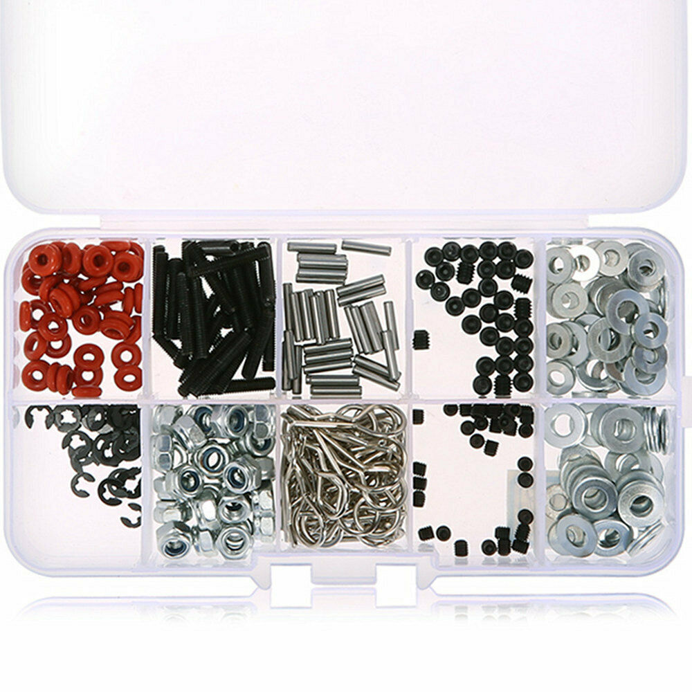 Set/340pcs Assorted RC Screws Tool Set for RC Car Kit HSP Axial Replacement