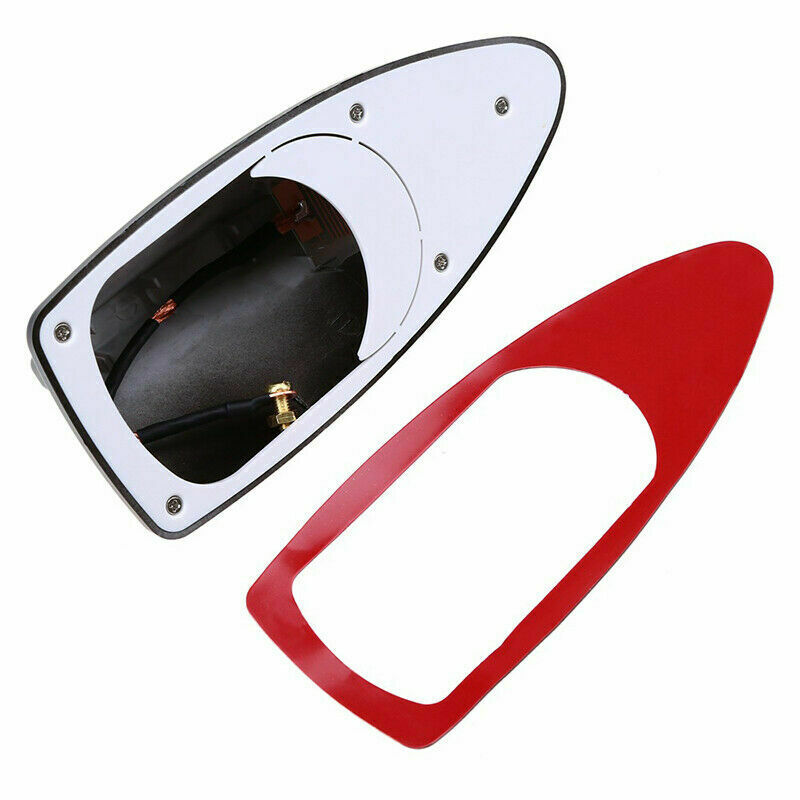 Black Car Top Roof Shark Fin decor Aerial Radio AM/FM Signal Antenna Cover Trim