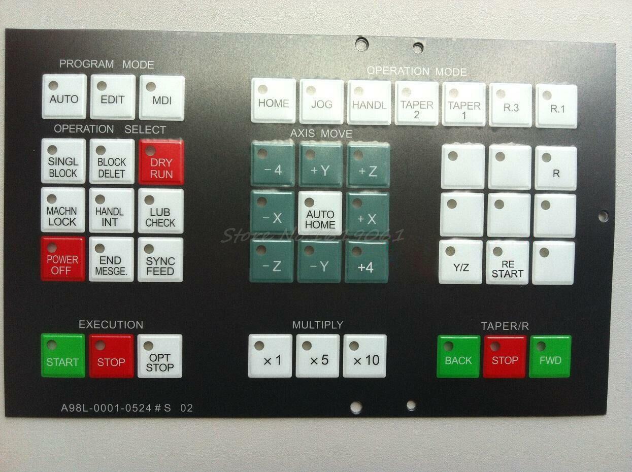 New FANUC A98L-0001-0524#S 02 Membrane Operator Keypad keysheet 90 DAYS WARRANTY