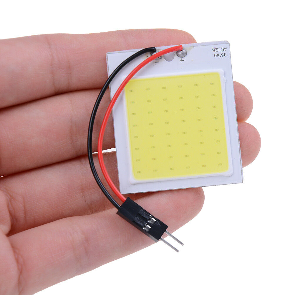 48 smd cob led 3w 12v white light car interior panel lights dome lamp bulbWGJ Tt