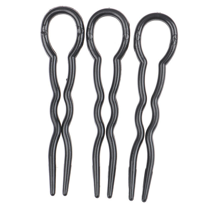 12pcs Simple Hair Pins Fast Spiral Hairpin U Shaped Hair Braid Twist PinsBDAU