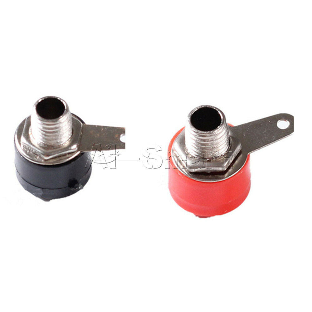 20PCS JS-910B Red Black 4mm Banana Jack Female Terminal Block for Speaker Audio