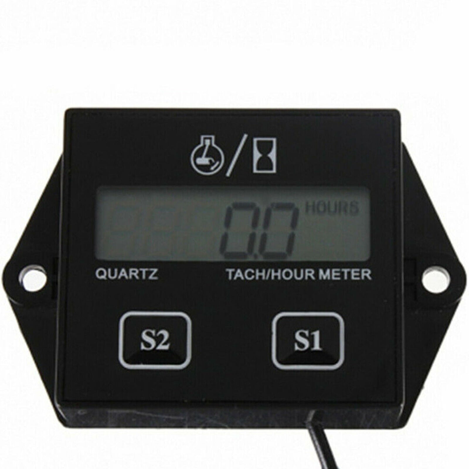 Digital RPM Tach Hour Meter Tachometer Gauge For Motorcycle Dirt Bike 2/4 Stroke