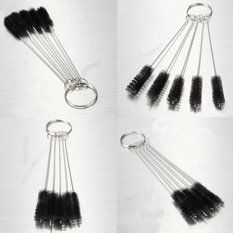 5pcs Round Pipe Tube Cylinder Bores Cleaning Wire Brush Set Stainless Stee.l8
