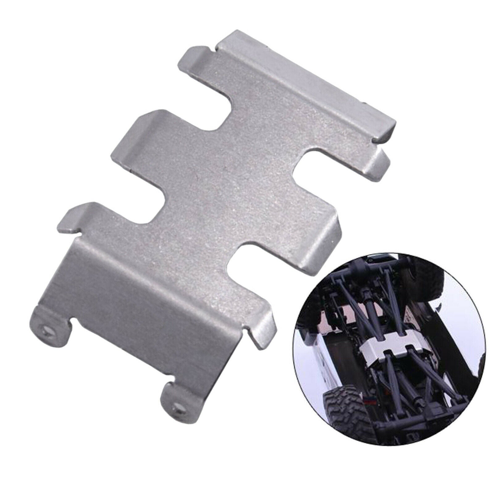 Stainless Steel Chassis Armor for Axial SCX24 AXI00002 Car DIY Accessory