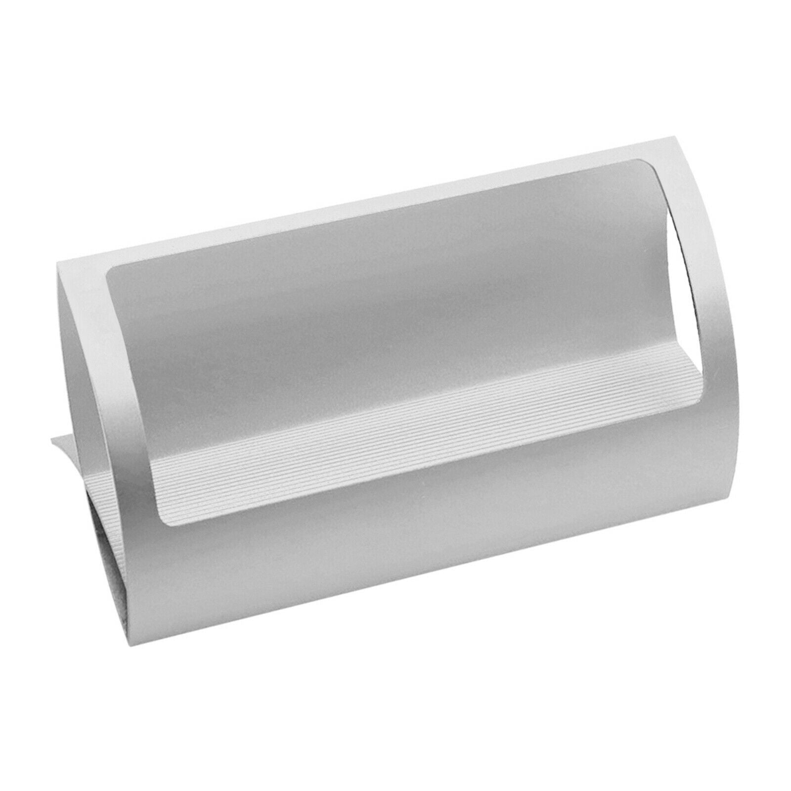 2 pieces aluminum alloy desktop Q shape business card holder for trade shows