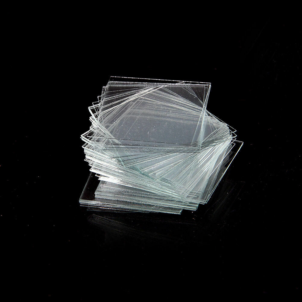 100 pcs Glass Micro Cover Slips 24x24mm - Microscope Slide Covers CSY