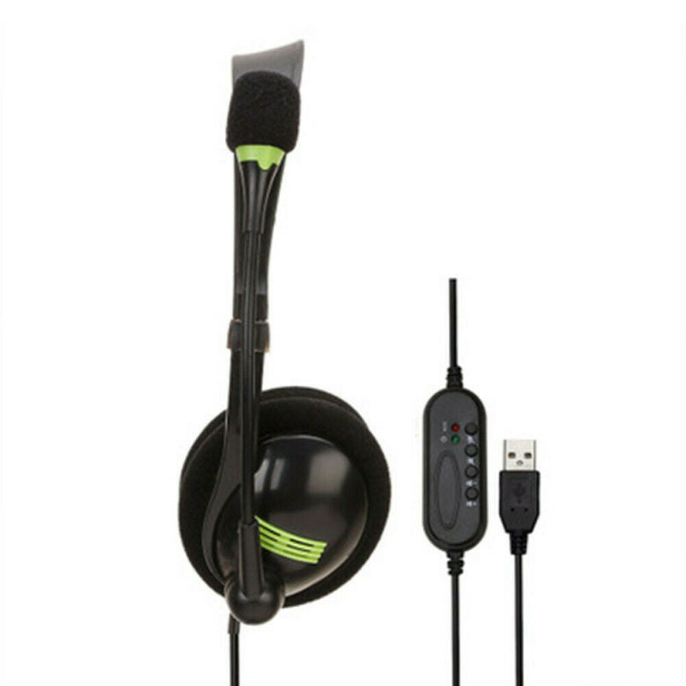 Video Gaming Headset Mic Stereo Bass Surround Headphone For PS5/Xbox/PC/Computer