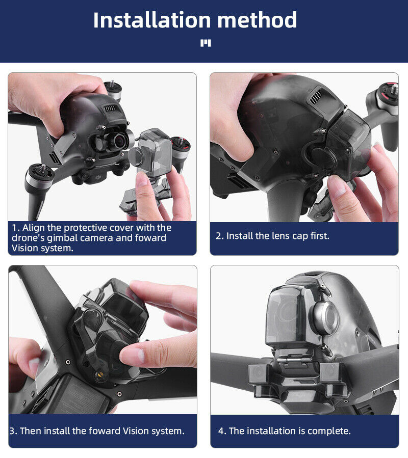 Camera Visual Obstacle Avoidance Perception Protective Cover For DJI FPV drone
