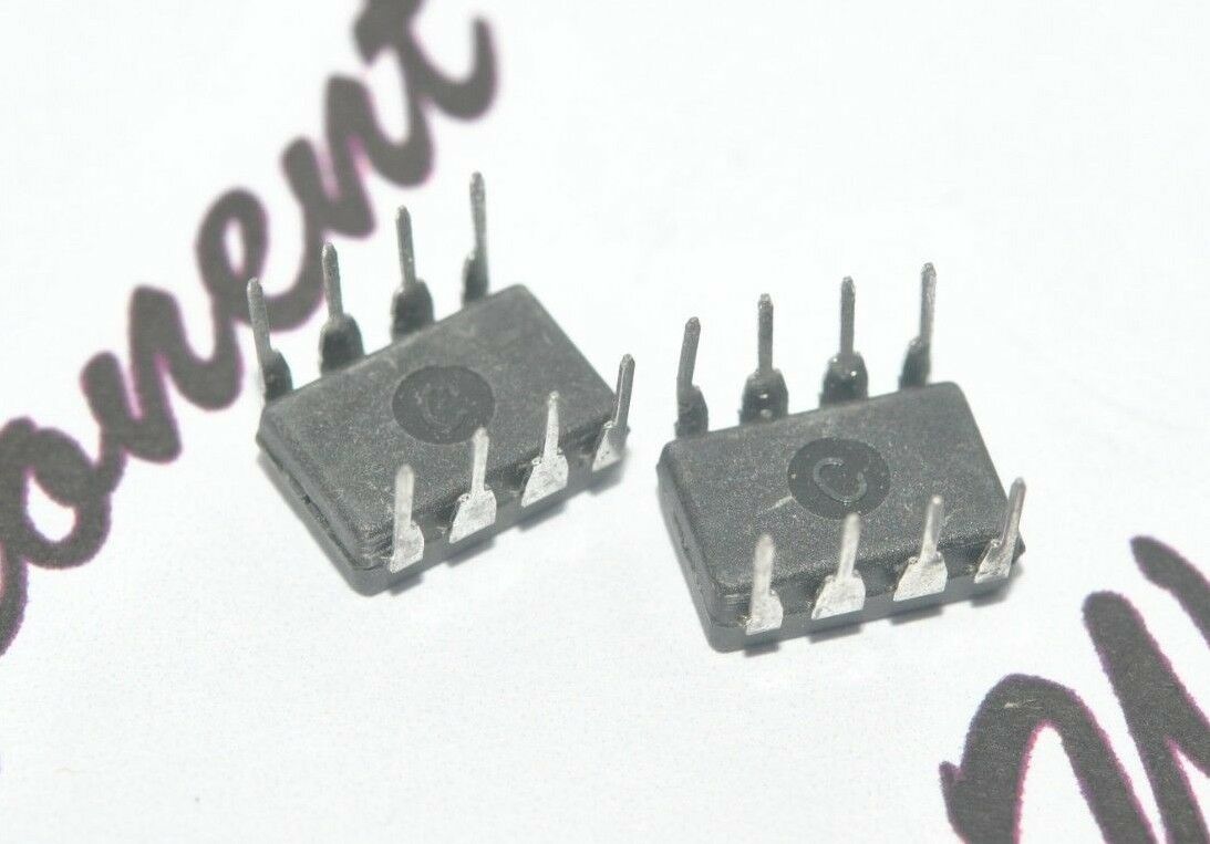 2pcs - NS LM741CN DIP-8  Integrated Circuit (IC) - NOS